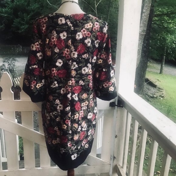 Karl Lagerfeld Pretty Floral Dress 10 FREE SHIP - Picture 3 of 5